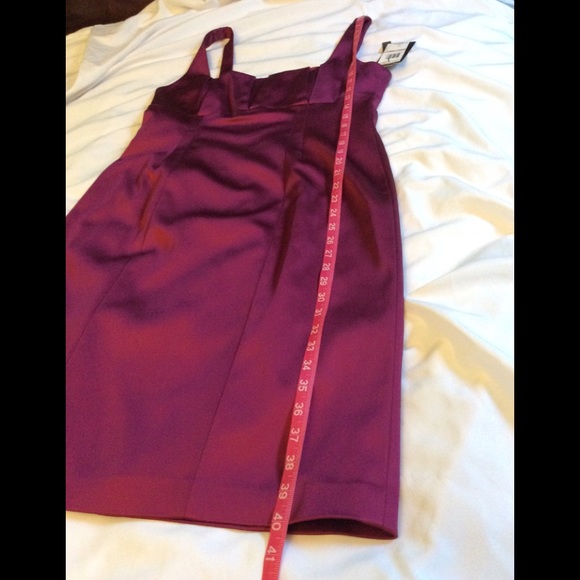 David Meister NWT Deep Red Bodycon Dress Size 12 - Picture 15 of 15